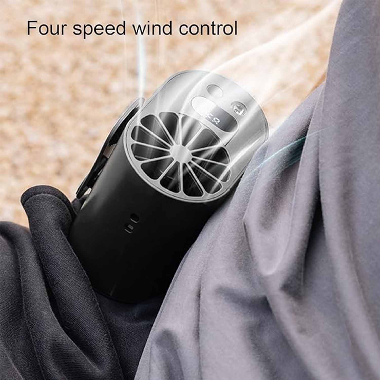2-in-1 Mini Portable Waist Fan with Flashlight 4