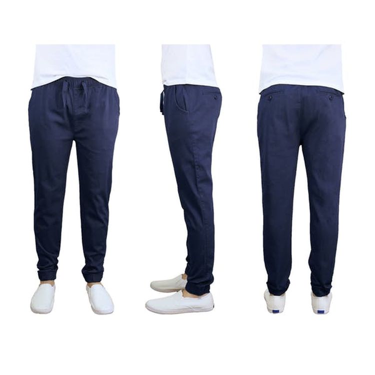Men's Stretch Twill Joggers - S-2X Navy 2