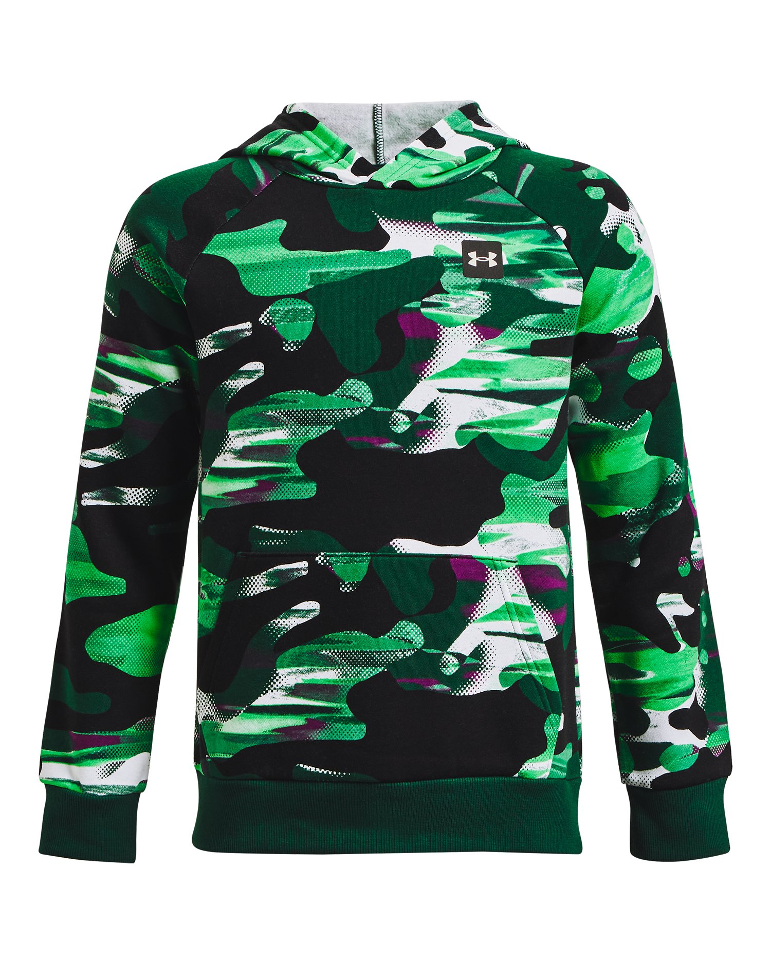 UA Rival Fleece Printed Boys' Hoodie, custom hoodie or sweatshirt with logo imprint 1
