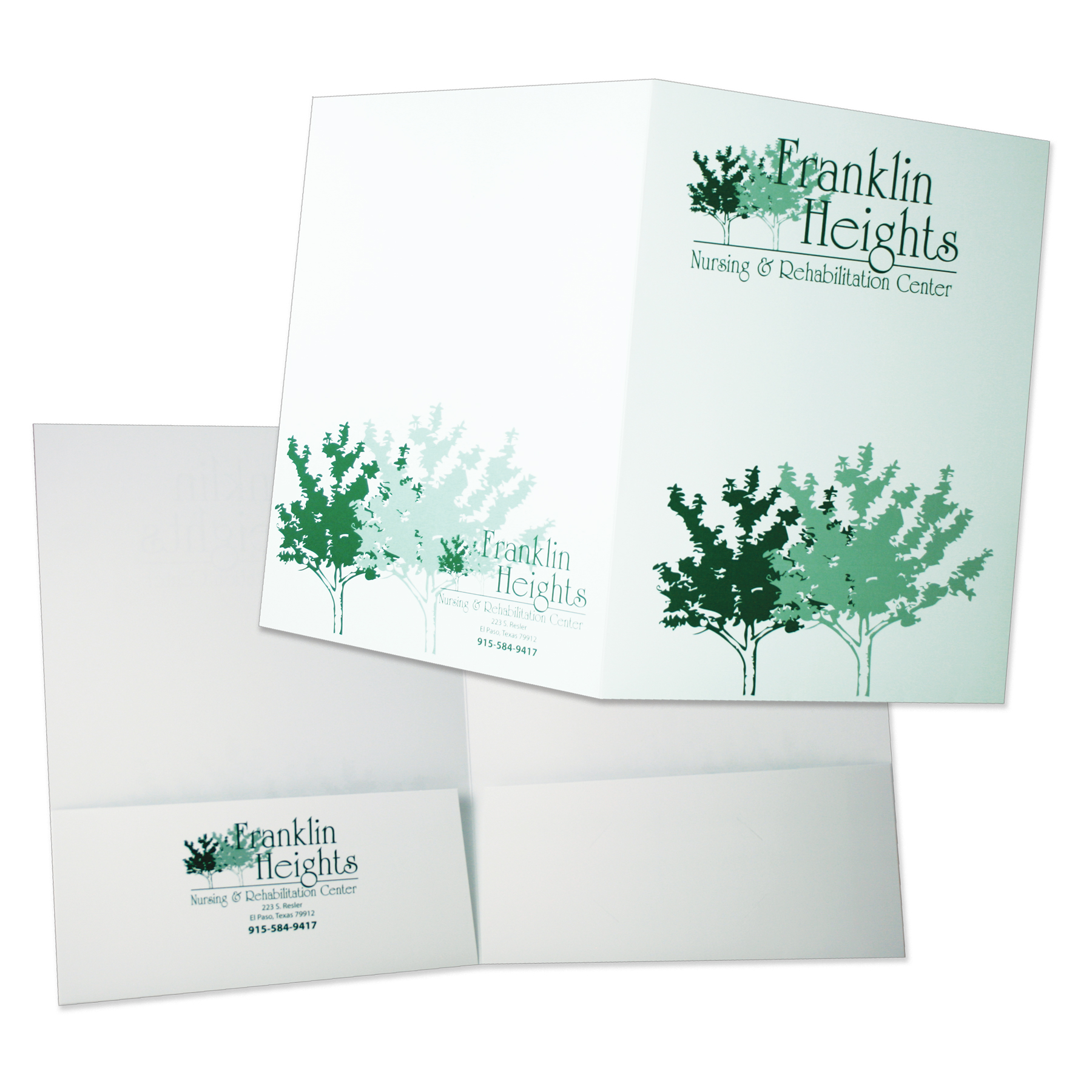 Quick Ship Economy One PMS Color Printed Folders 18