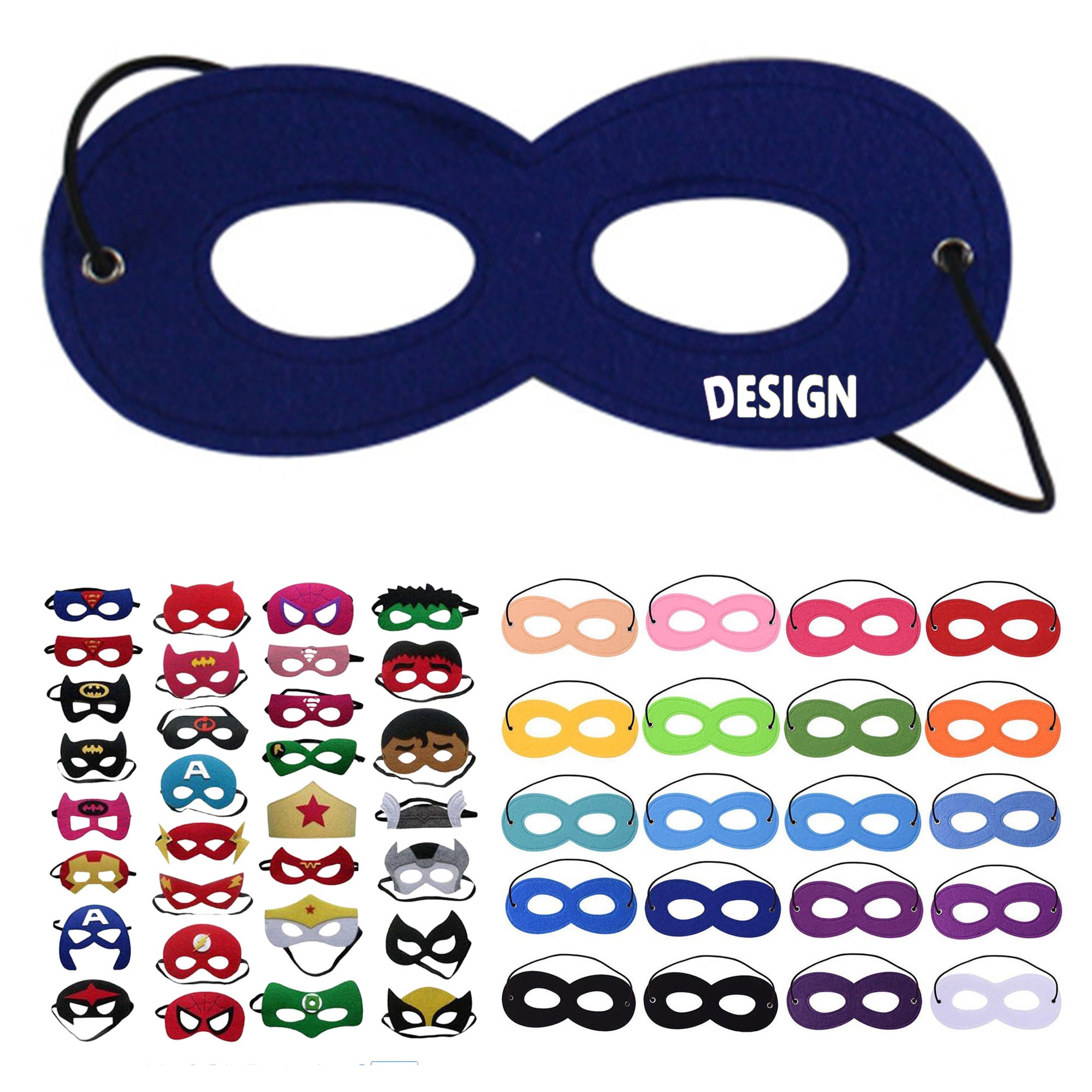 Holiday Halloween Felt Eye Masks 1