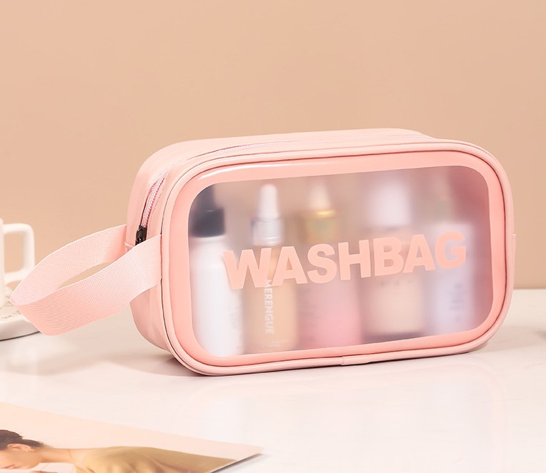 Frosted PVC Zippered Travel Pouches(S) 2