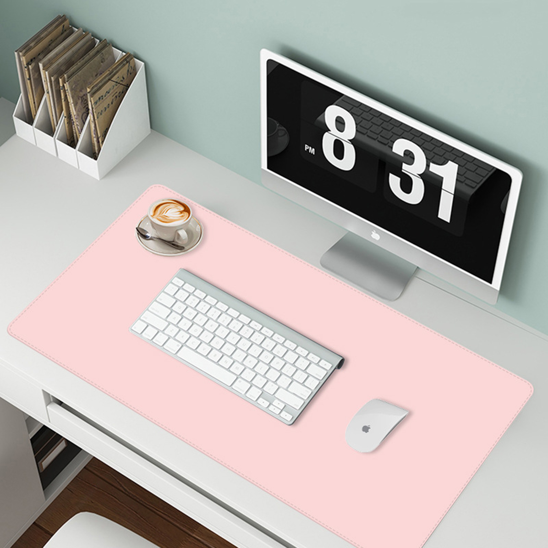Multifunctional Office Leather Desk Mouse Pad 3