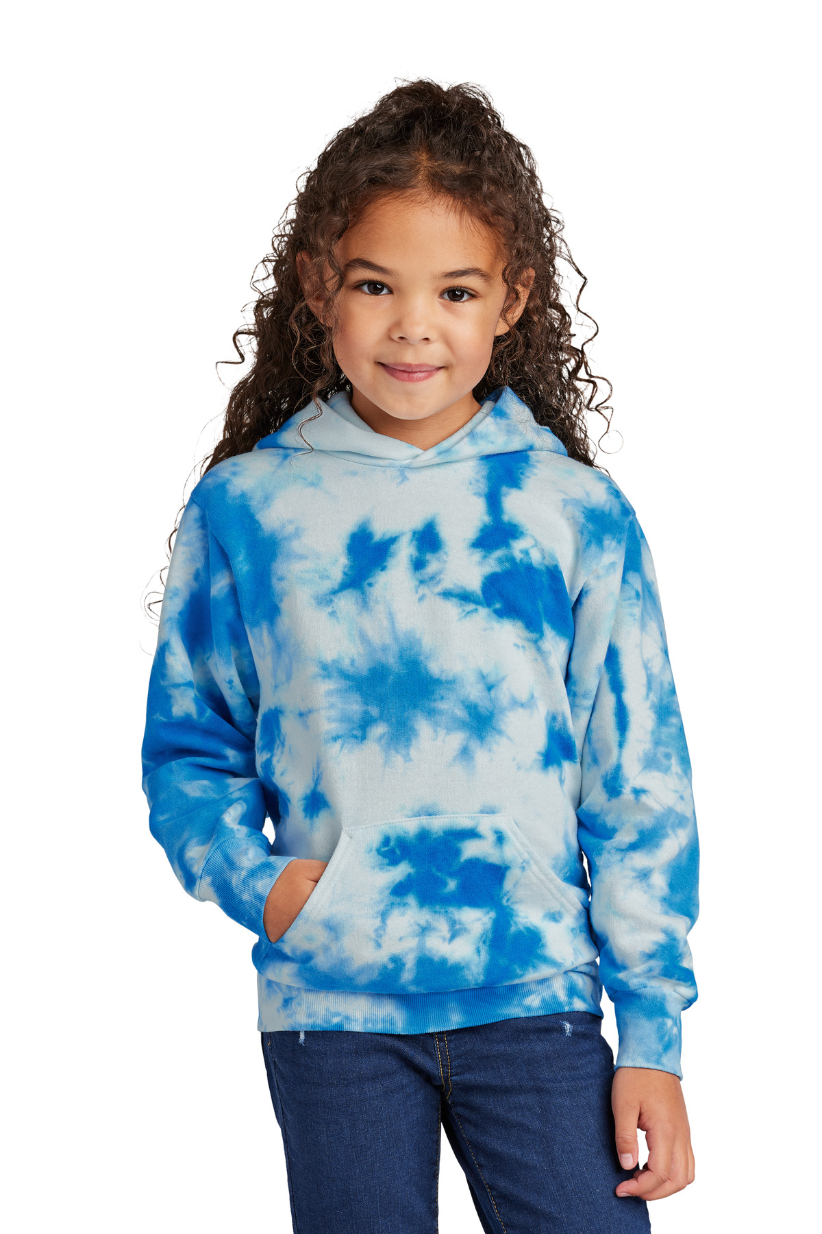 Port & Co Youth Crystal Tie-Dye Pullover Hoodie PC144Y 24
