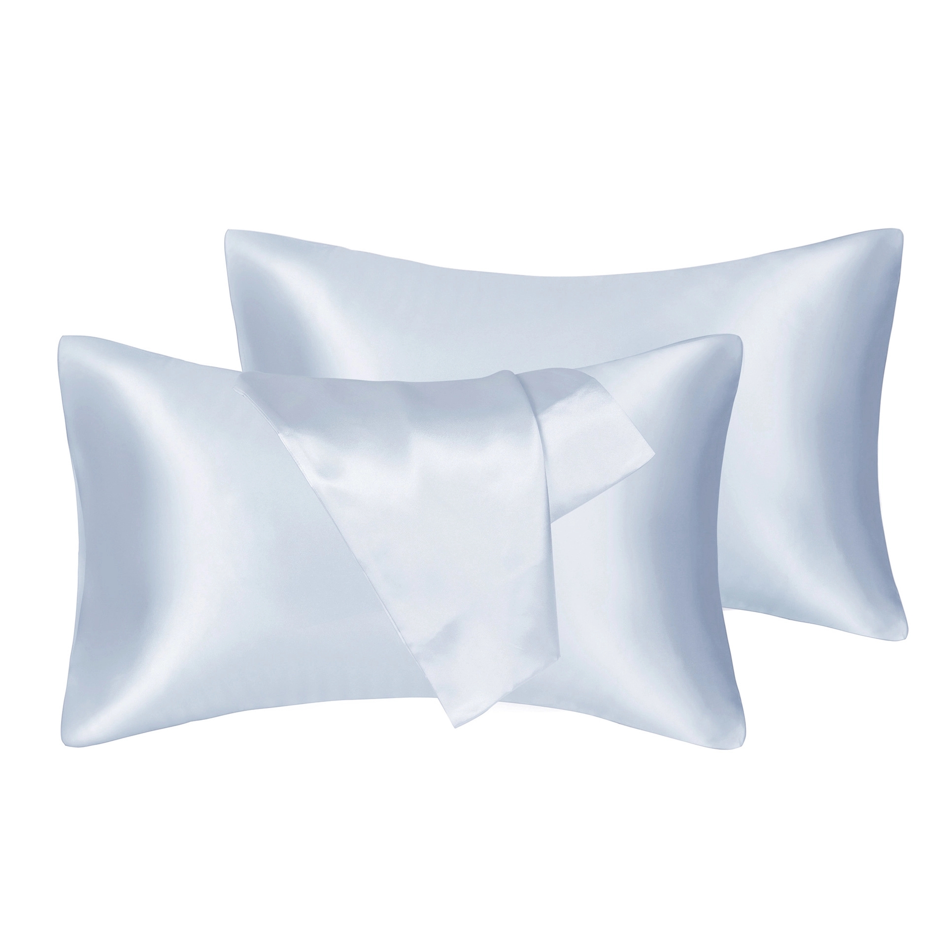 Silk Satin Pillowcase 2 Pack, Standard/Queen /King Size 16