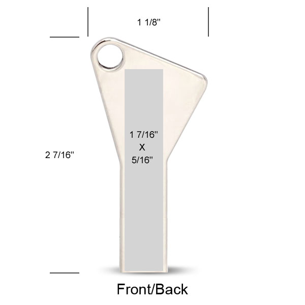Lisbon Geo Stainless Steel Key USB
