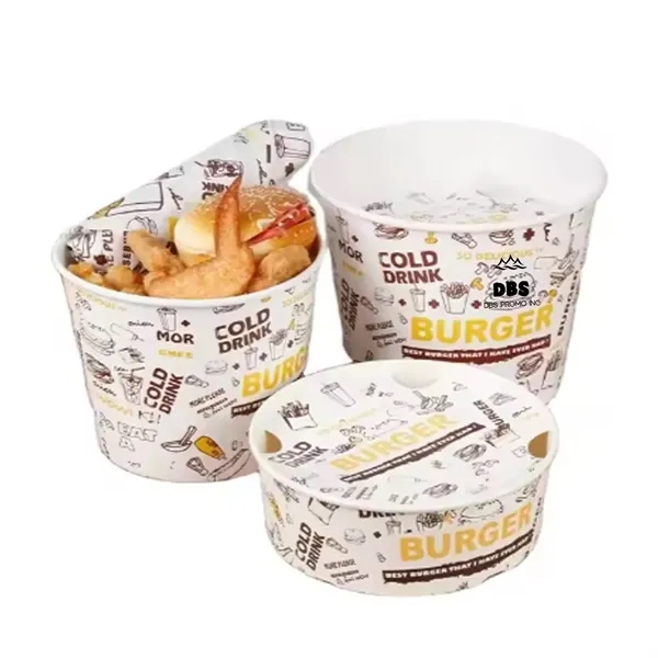 Versatile Chicken/Paper Bucket - Ideal for Snacks and More