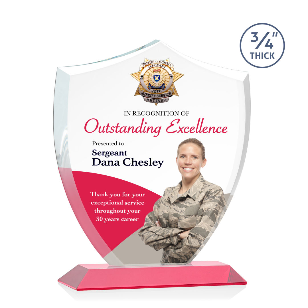 Scudo Shield VividPrint™ Award - Red 8