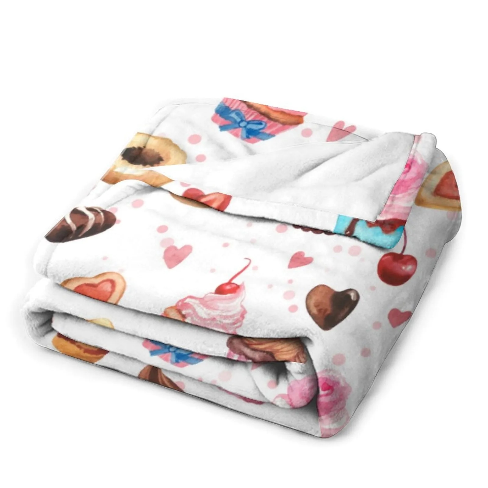 280g Full Color Soft Fleece Blanket Warm Lightweight Cozy 7