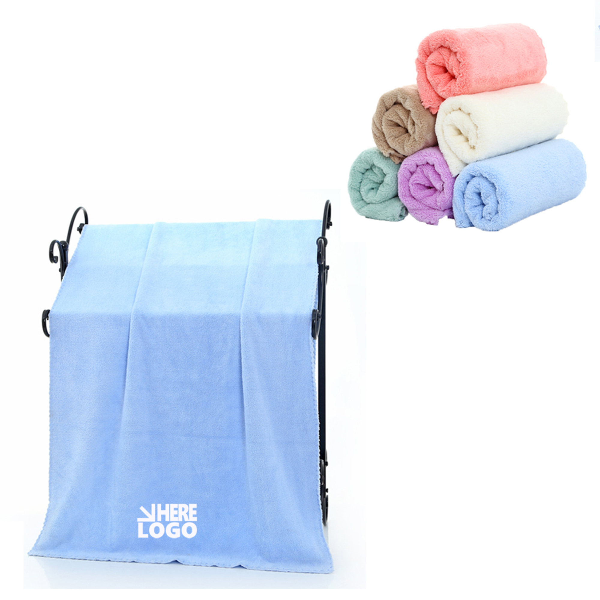 Coral Velvet Bath Towel 3