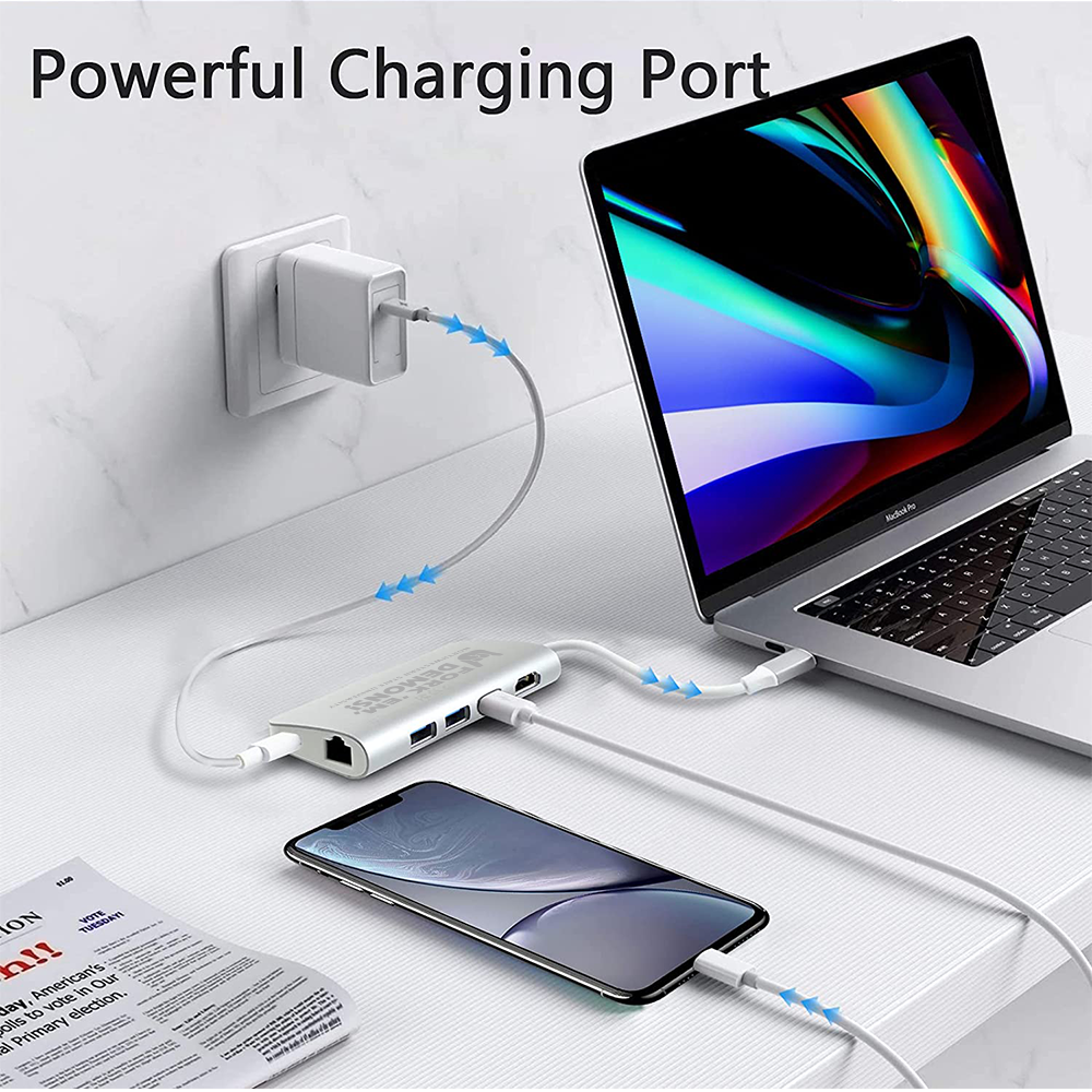 Medina 8-in-1 Laptop Docking Station 7