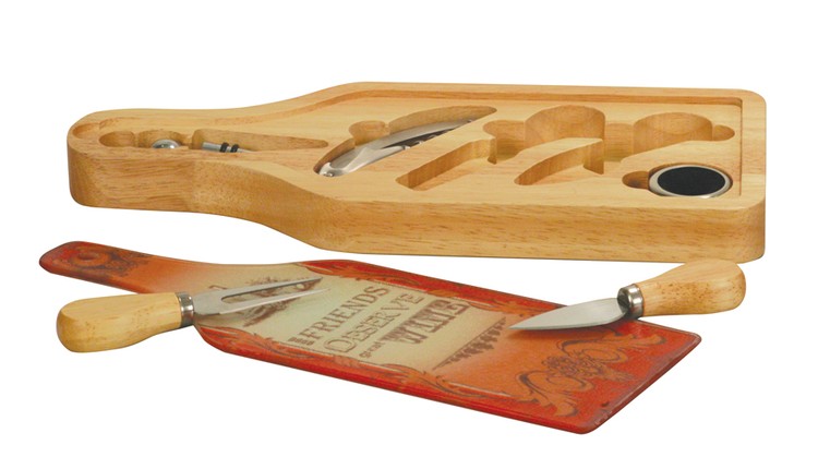 Dye Sublimated Wine & Cheese Set 2