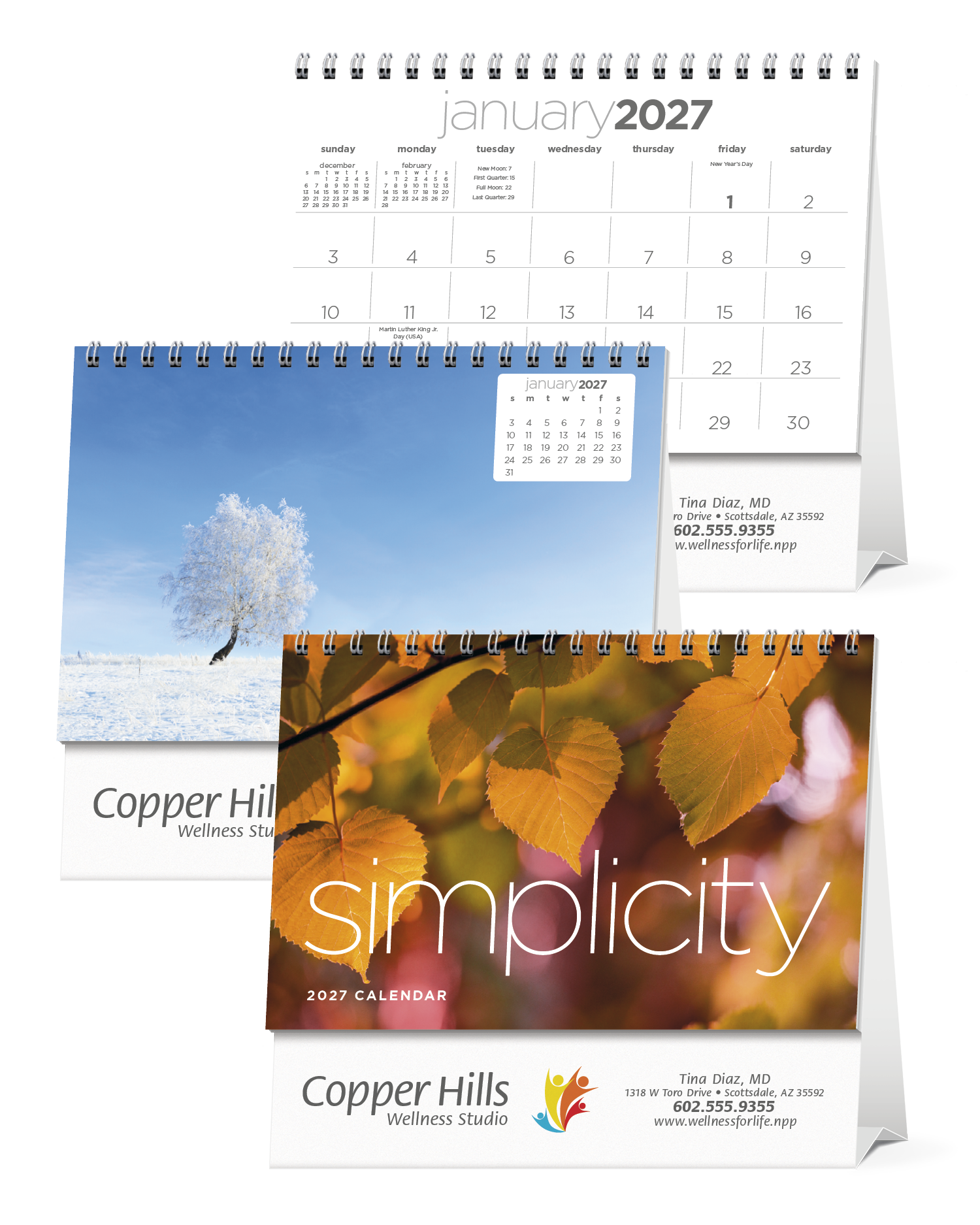 Triumph® Calendars Simplicity Large Desk Calendar 60