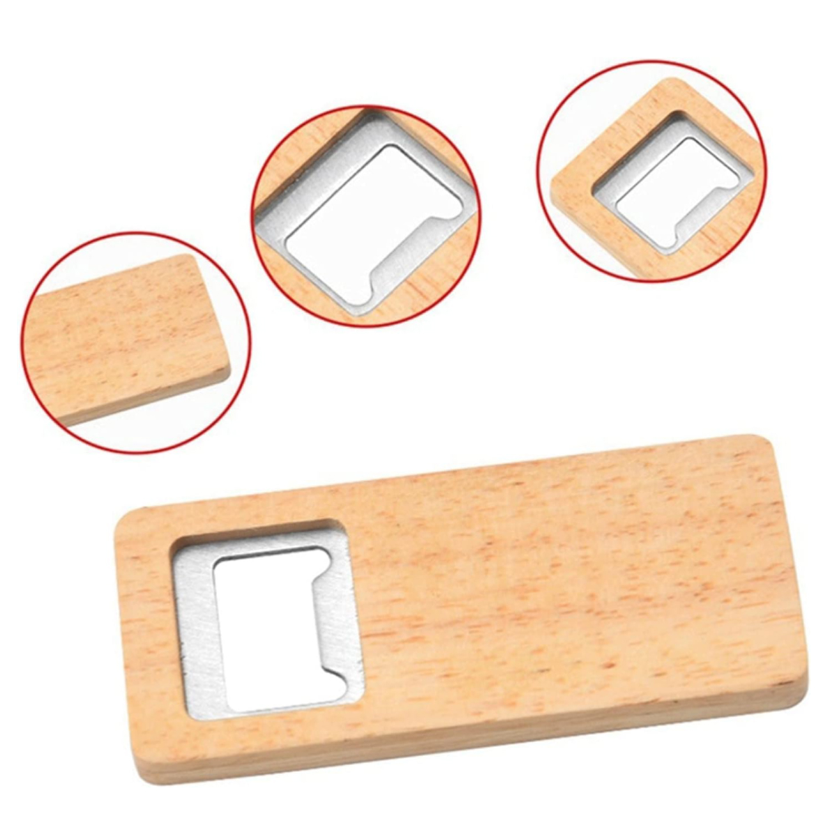 Eco-Friendly Wooden Bottle Opener for Beverages 7