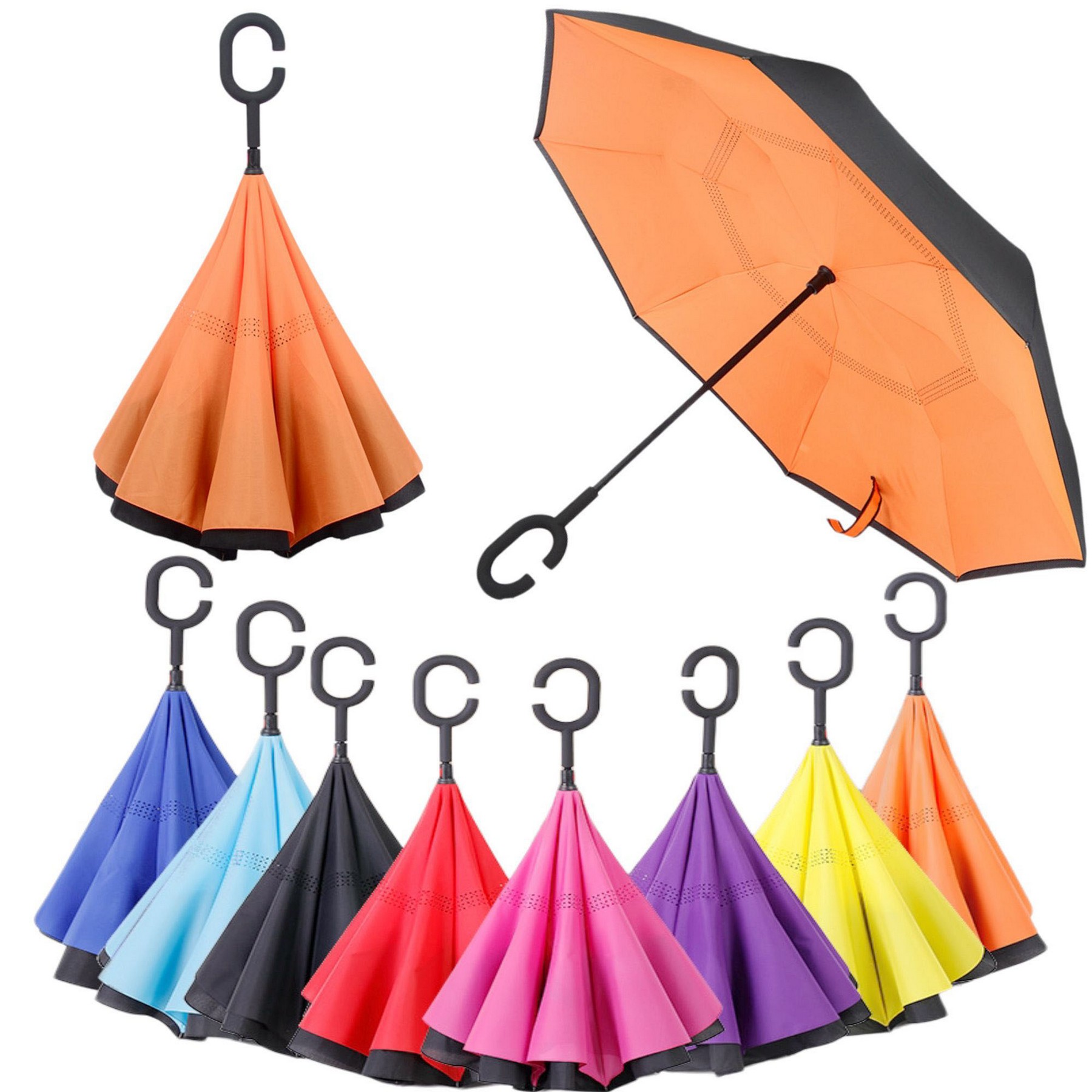 C-Shaped Non-Rust Handle Umbrella 5
