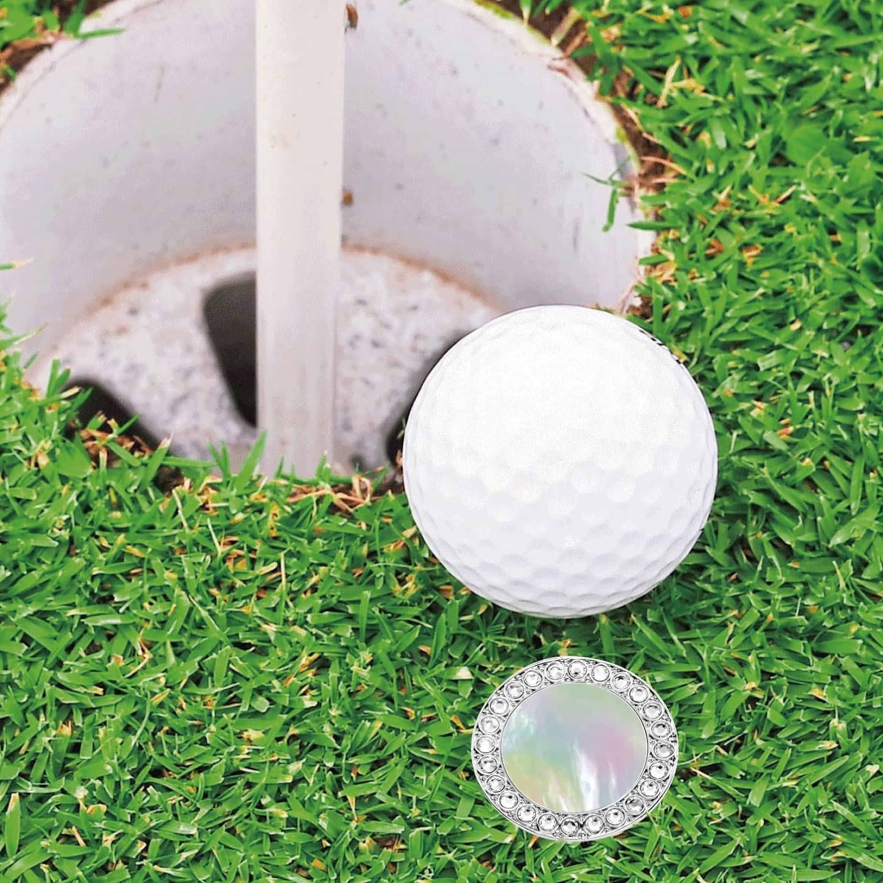Bling Golf Ball Marker Hat Clip 2