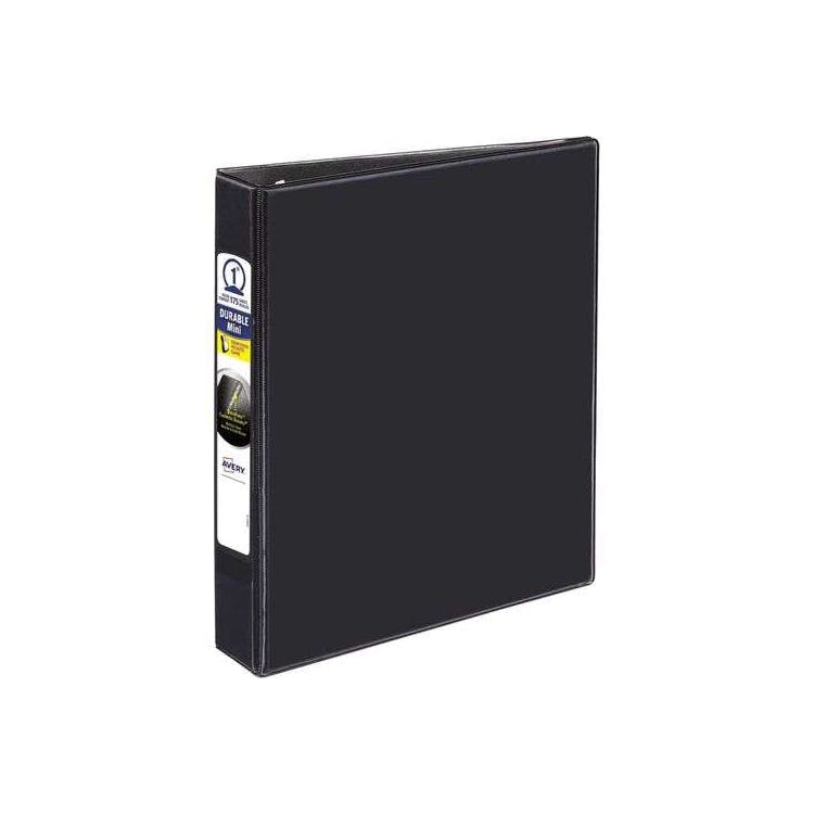 1" Mini Durable View Binder - Black 1