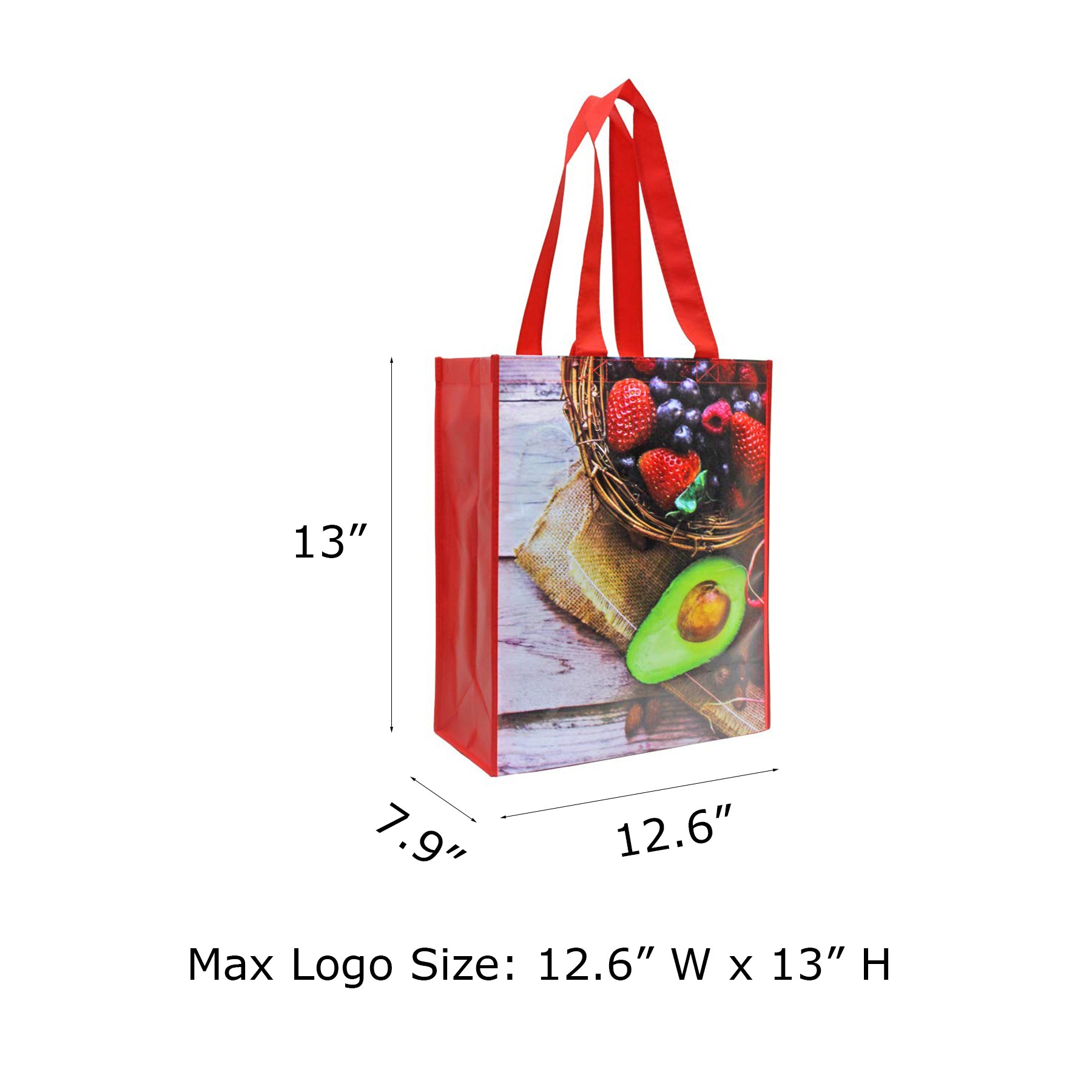 Medium Poly-woven Laminated Tote Bag 2