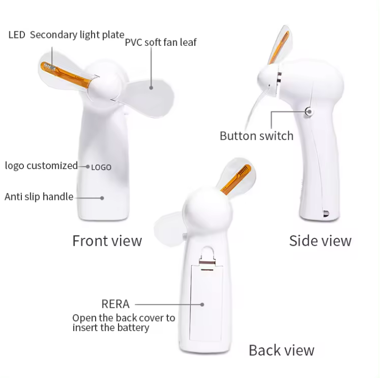 Hand Held Pre Programmed Message LED Fans 3
