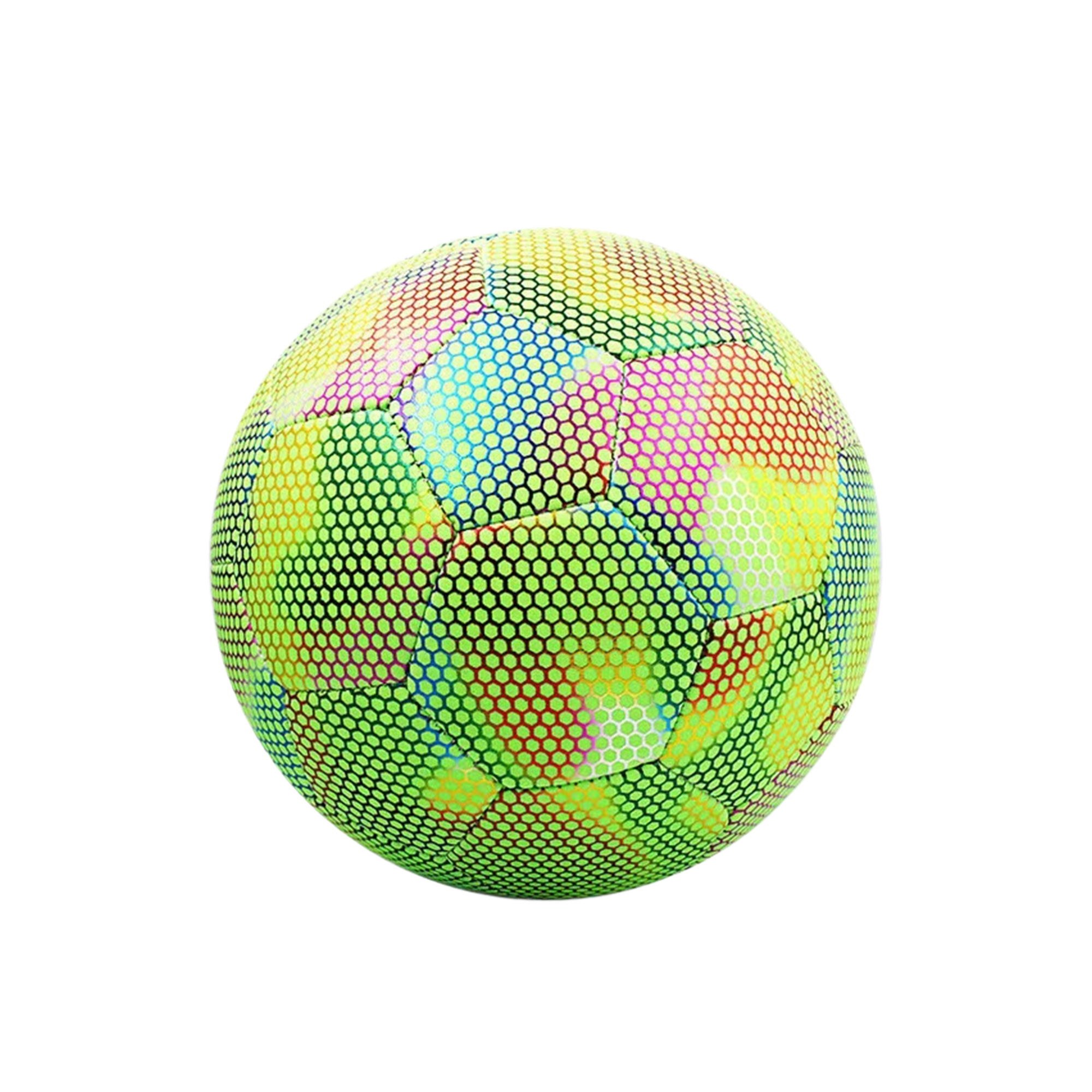 MOQ20 Reflective Glow Soccer Ball Size 5/4 7