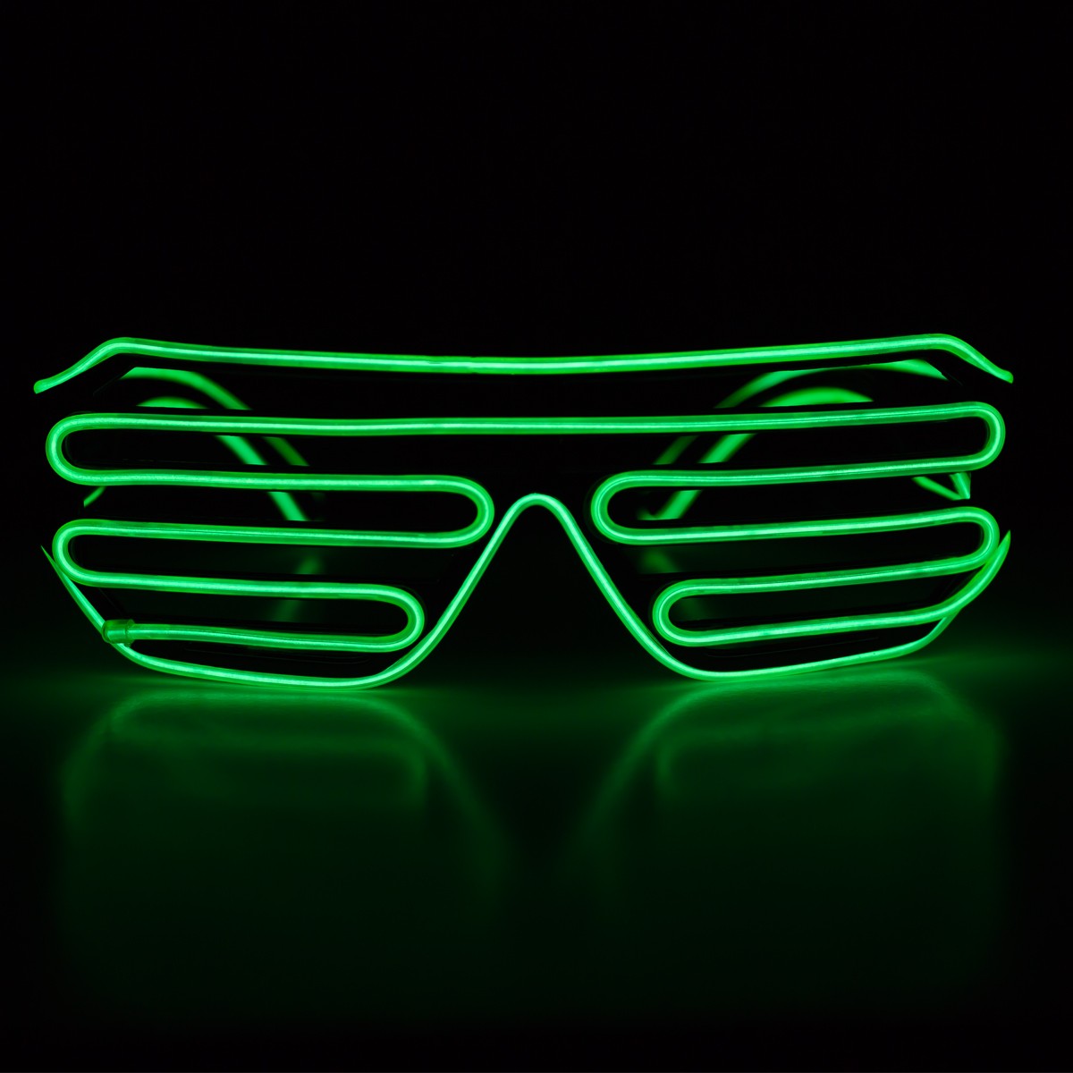 LED Slotted EL Sunglasses - Variety of Colors 1