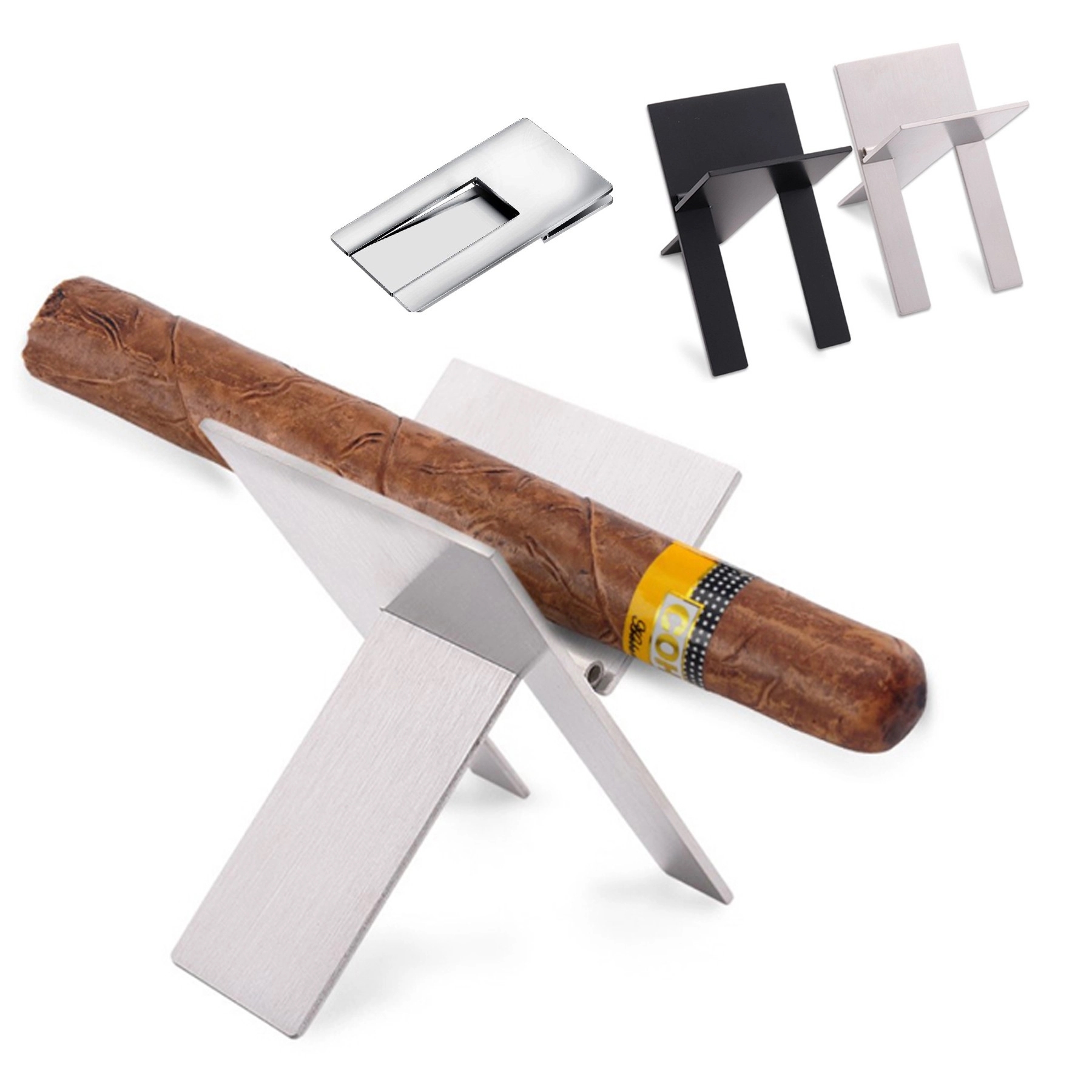 Stainless Steel Cigar Holder 4