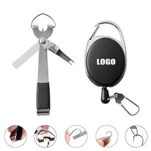 Multi Function Knife Tool Stainless Steel With Carabiner Keychain 16
