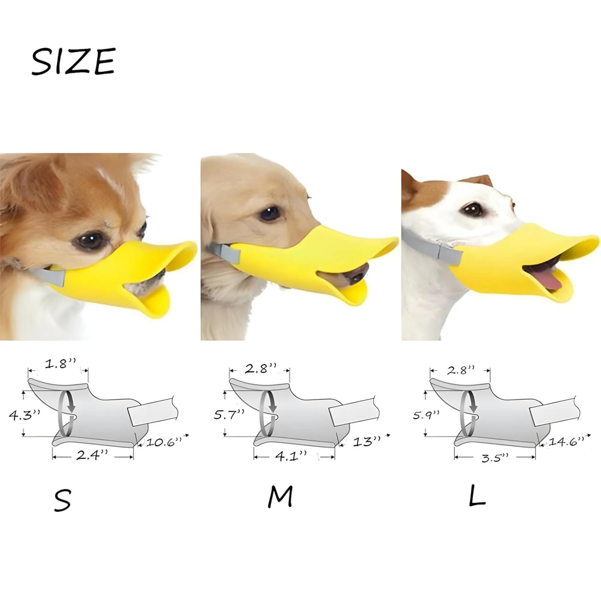 Anti Bite Duck Mouth Shape Dog Covers 4