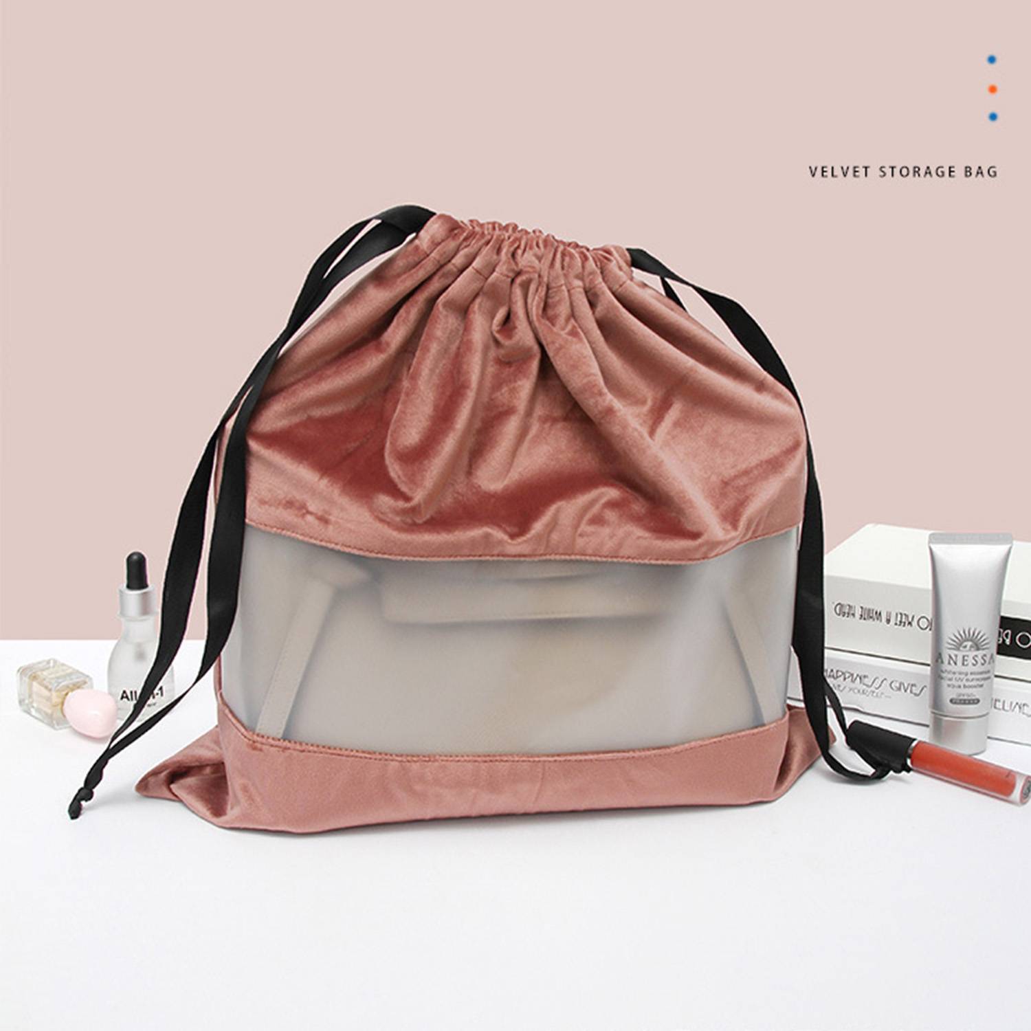 Velvet Dustproof Storage Bags with Transparent Panel 7