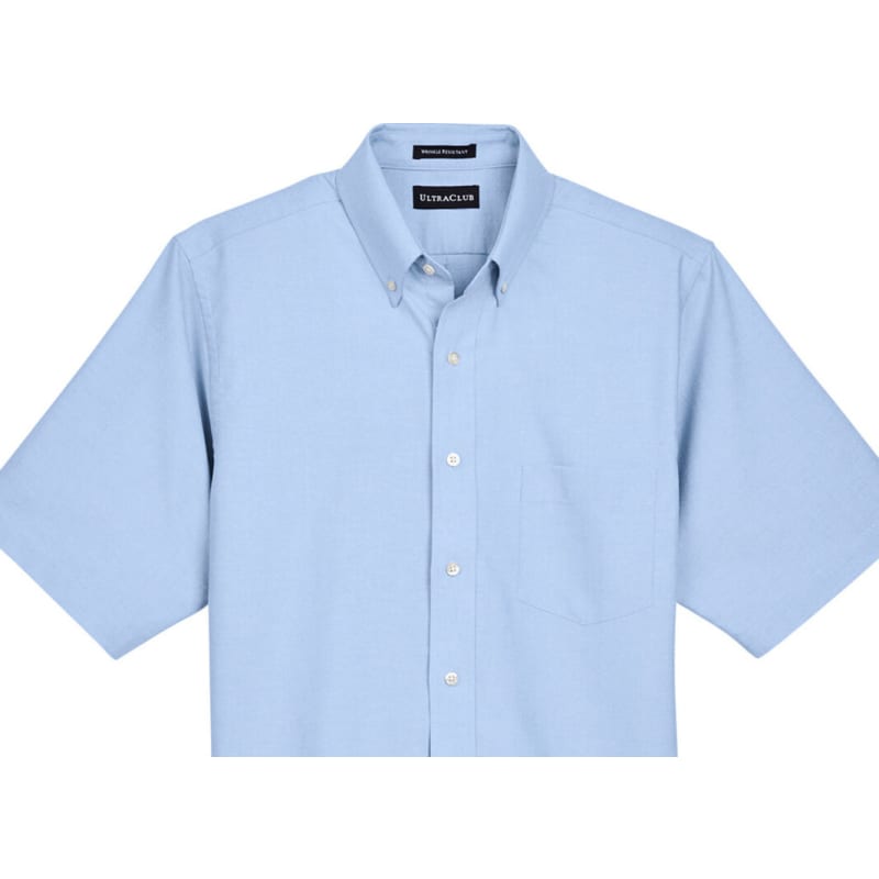 UltraClub Men's Classic Wrinkle-Resistant Short-Sleeve Oxford 33