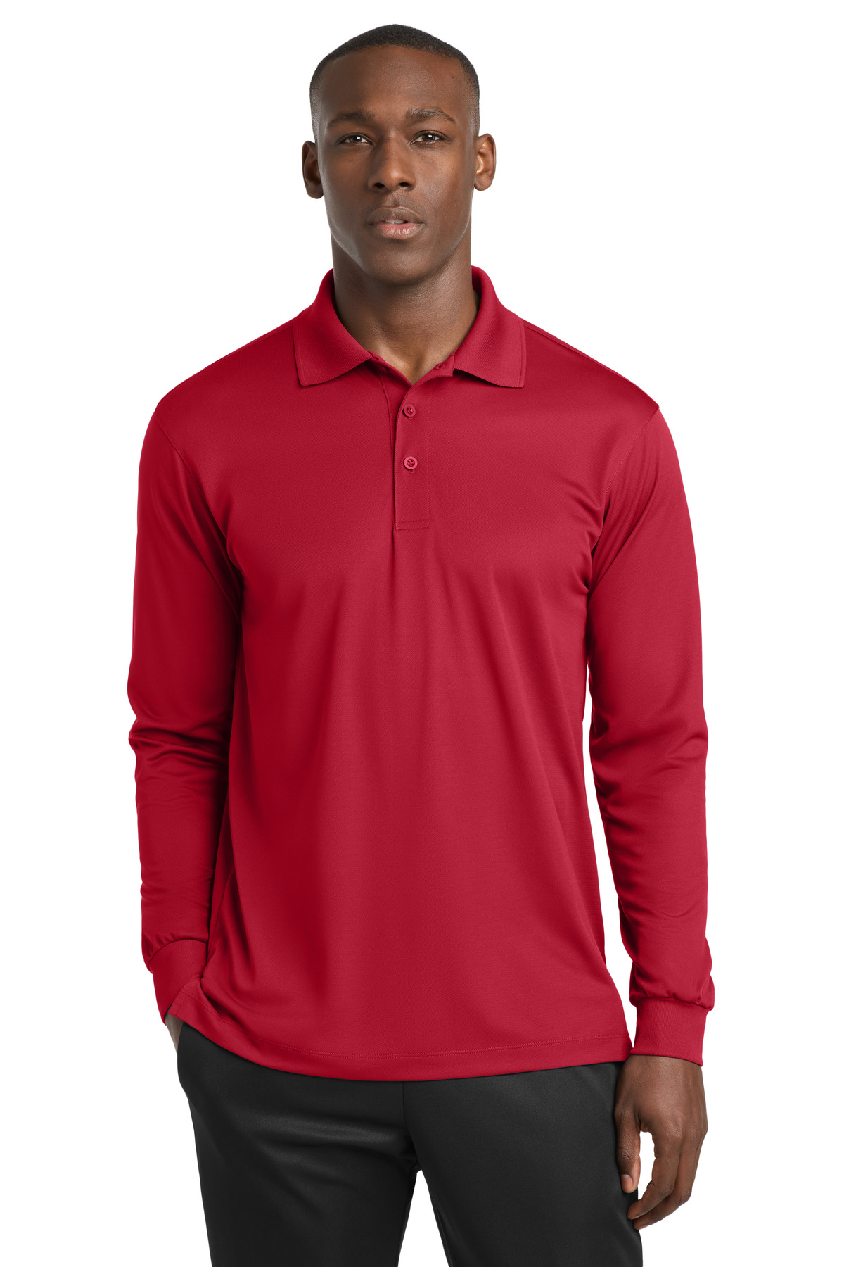 Sport-Tek Long Sleeve Micropique Sport-Wick Polo. ST657 25
