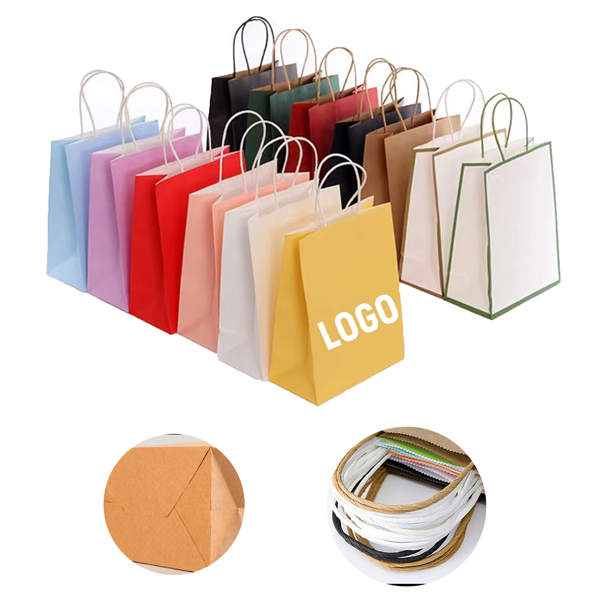 Colorful Paper Bags with Handles 5