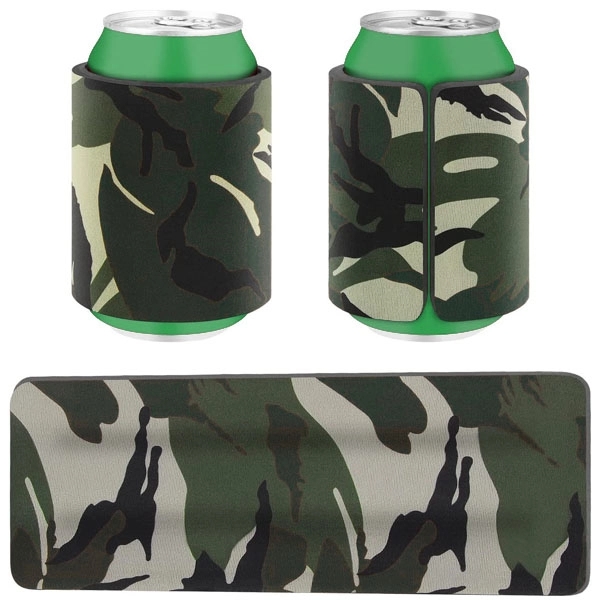 Slap Wrap Neoprene Beverage Insulator, custom can cooler with logo imprint 6