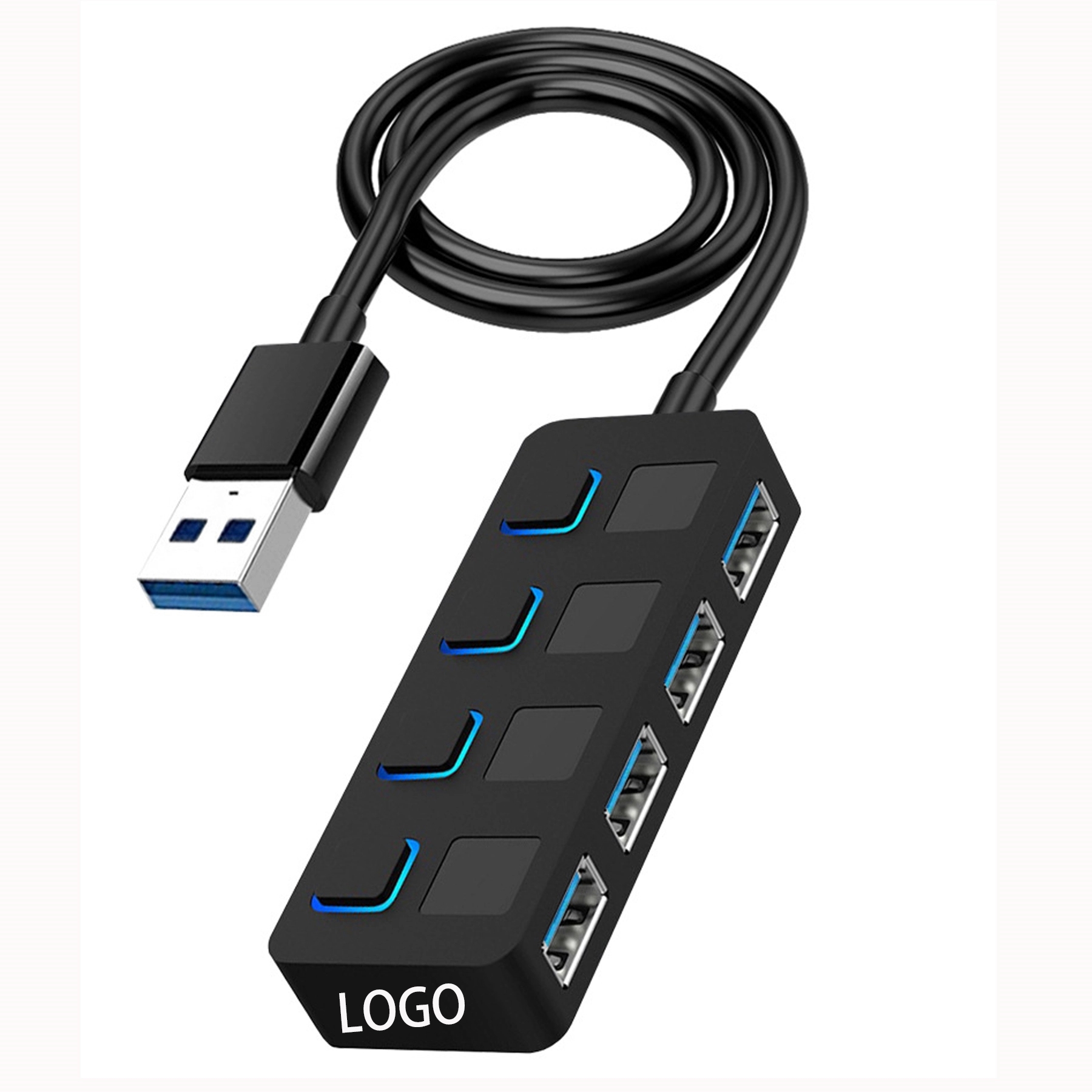4-Port USB 3.0 Hub with Individual LED Power Switch 2