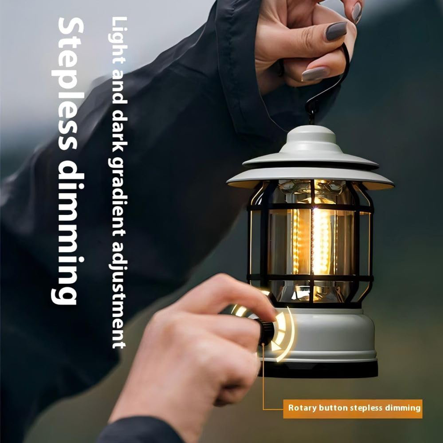 USB Portable Outdoor Camping Tent Vintage Ambience Light 6