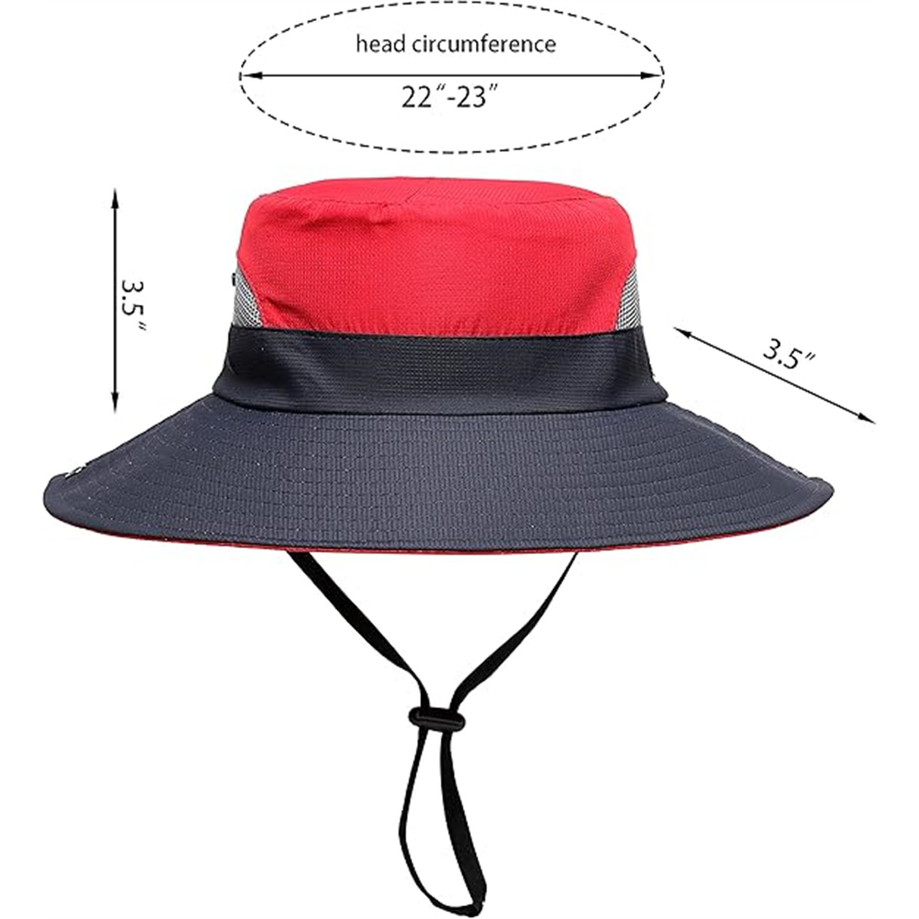 Womens Summer Foldable Cool Mesh Ponytail Bucket Hat 12