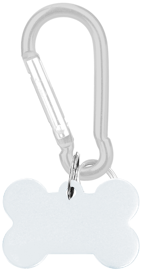 Aluminum Pet Tag with Carabiner 2