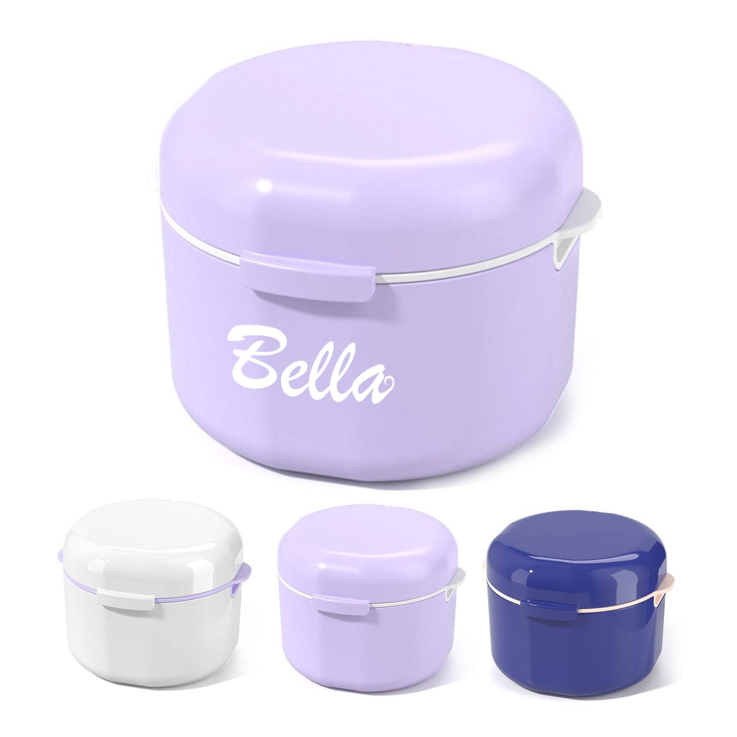 Double layer hollowed out invisible tooth set storage box