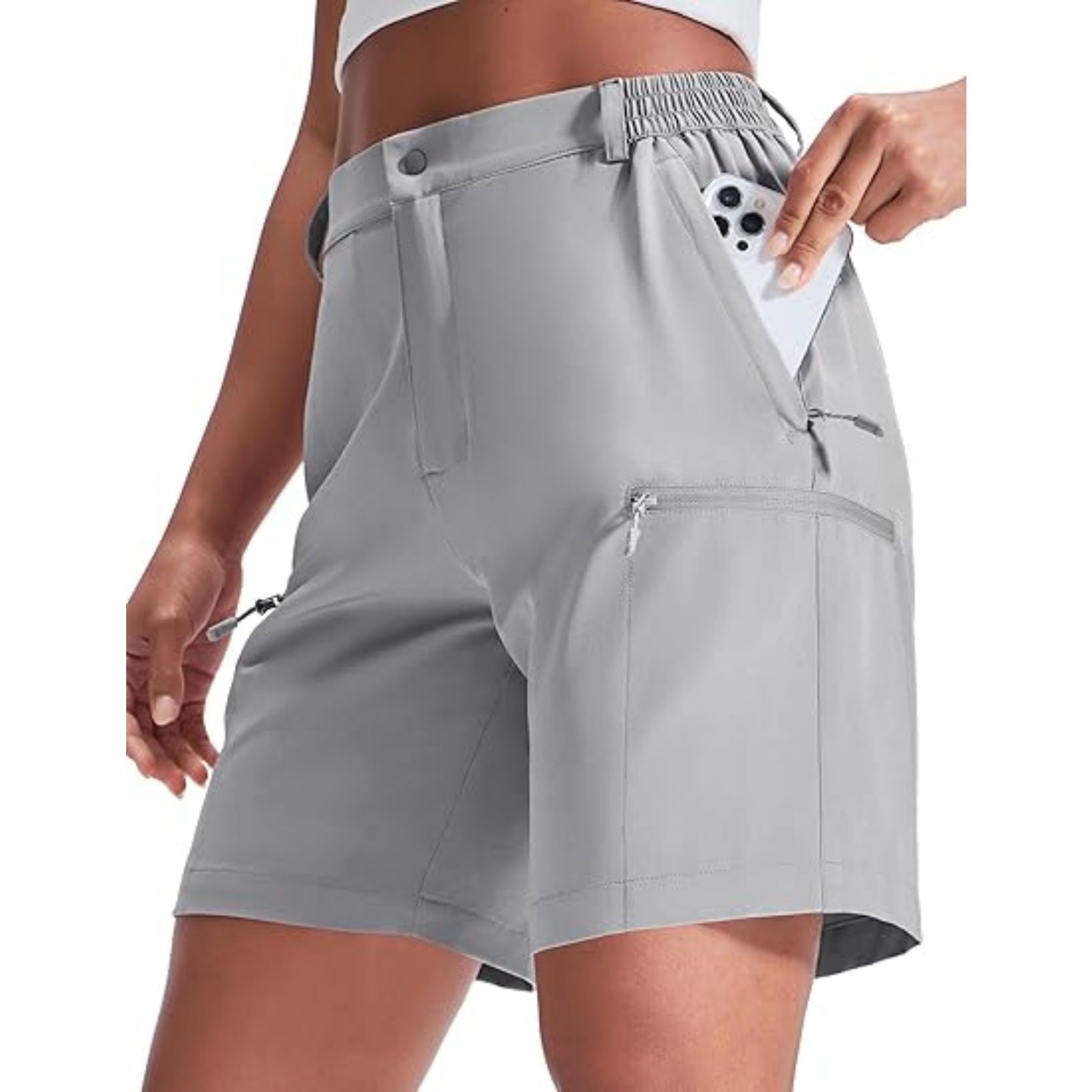 Quick Dry Lightweight UV Zipper Cargo Shorts 1