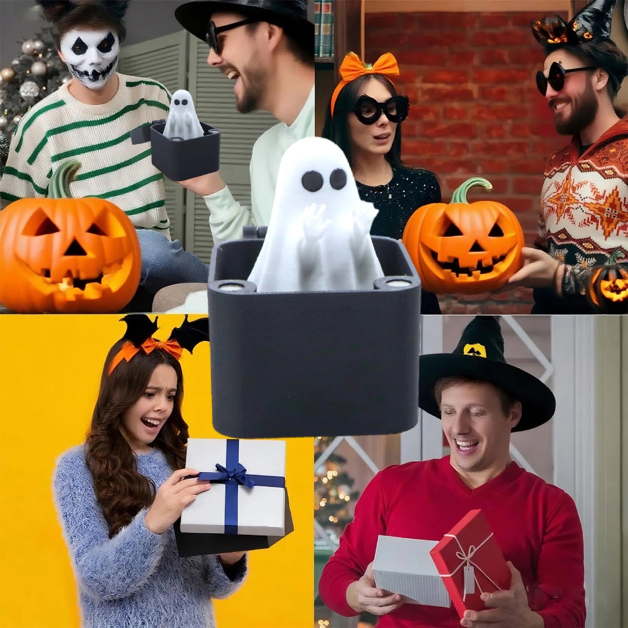 Playful Middle Finger Ghost Halloween Prank Box 4