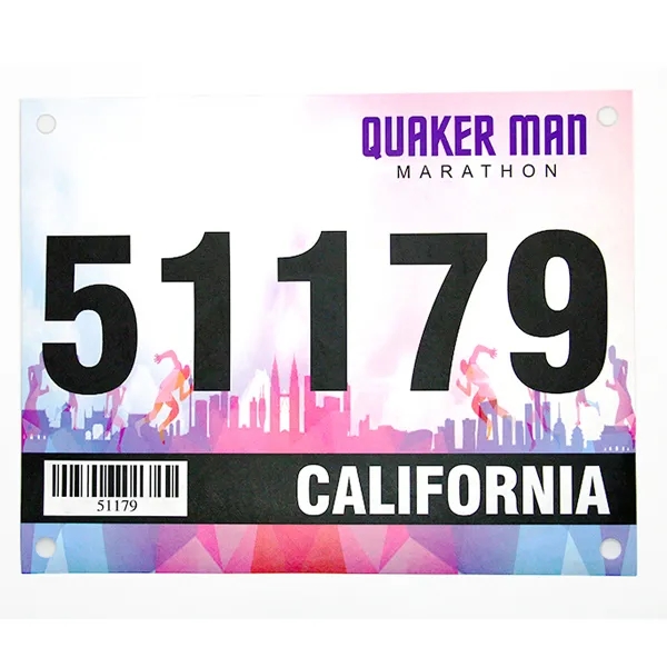 Custom Marathon Running Race Number 4