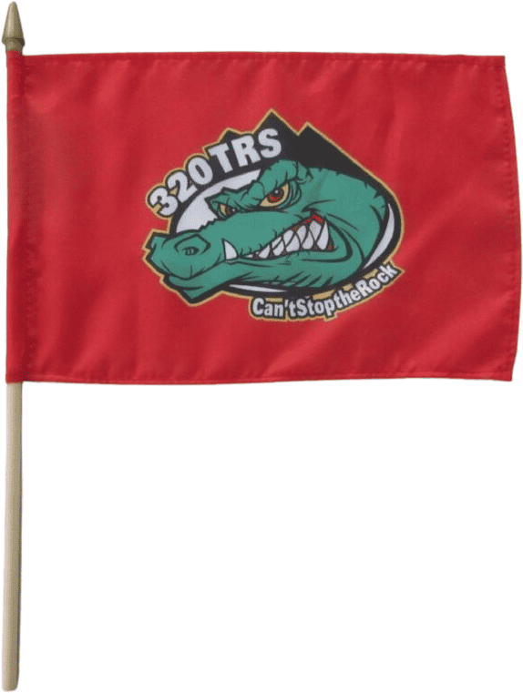 8x12in Stick Flags - Custom Printed - Polyester 5