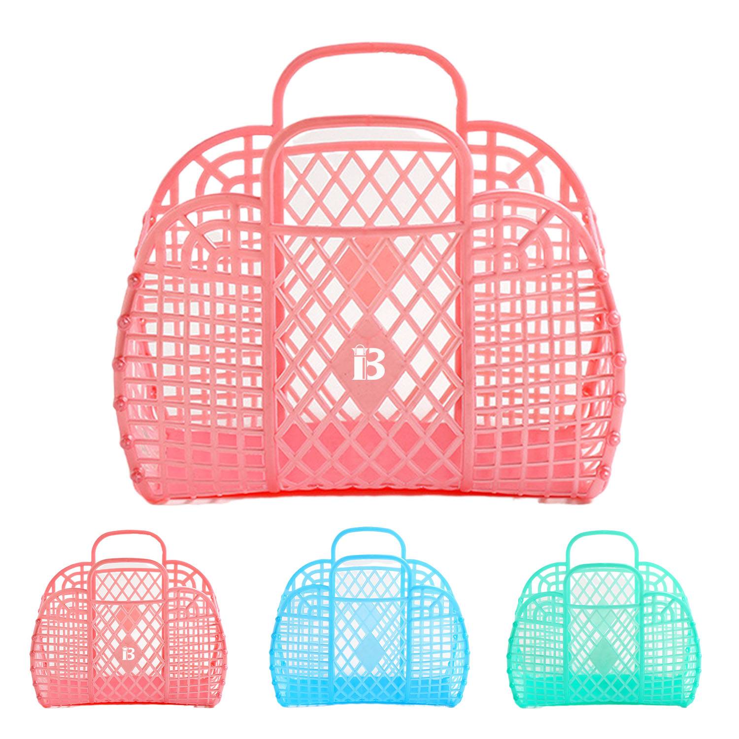 Reusable Hollow Plastic Beach Storage Tote Bag 5