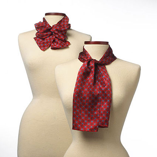 Red Ellison Bay Wet Dyed Polyester Scarf - 8"x45" 2
