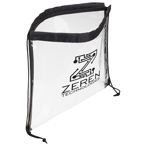 Clear Vinyl Bag with Drawstring 10