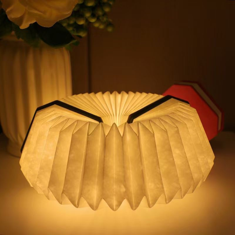 360 Degree Foldable Organ Paper Lamp With Built In 1200mAh Rechargeable Battery 10