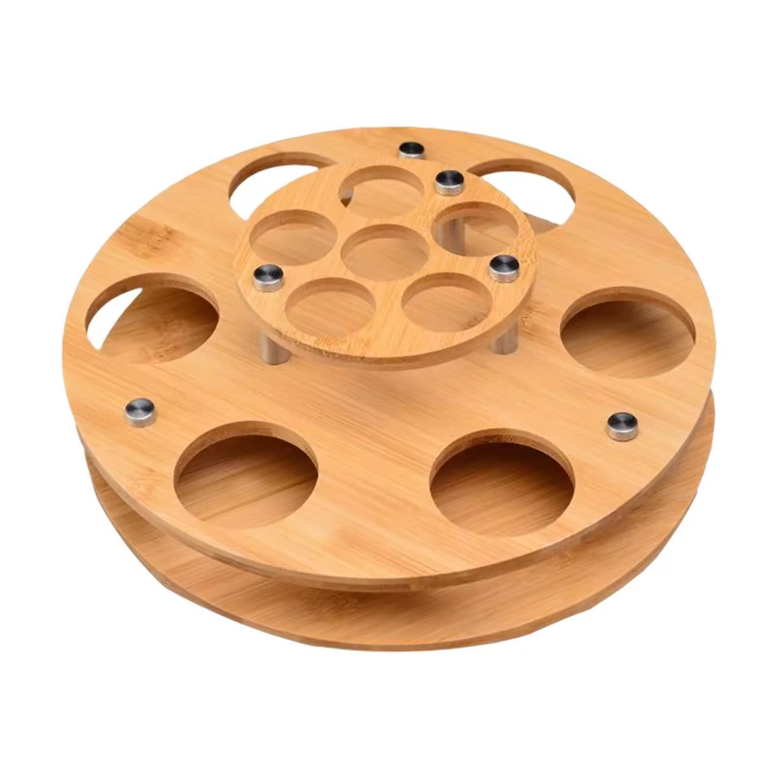 Wood Glasses Cup Serving Tray / Kitchen Storage Rack 2