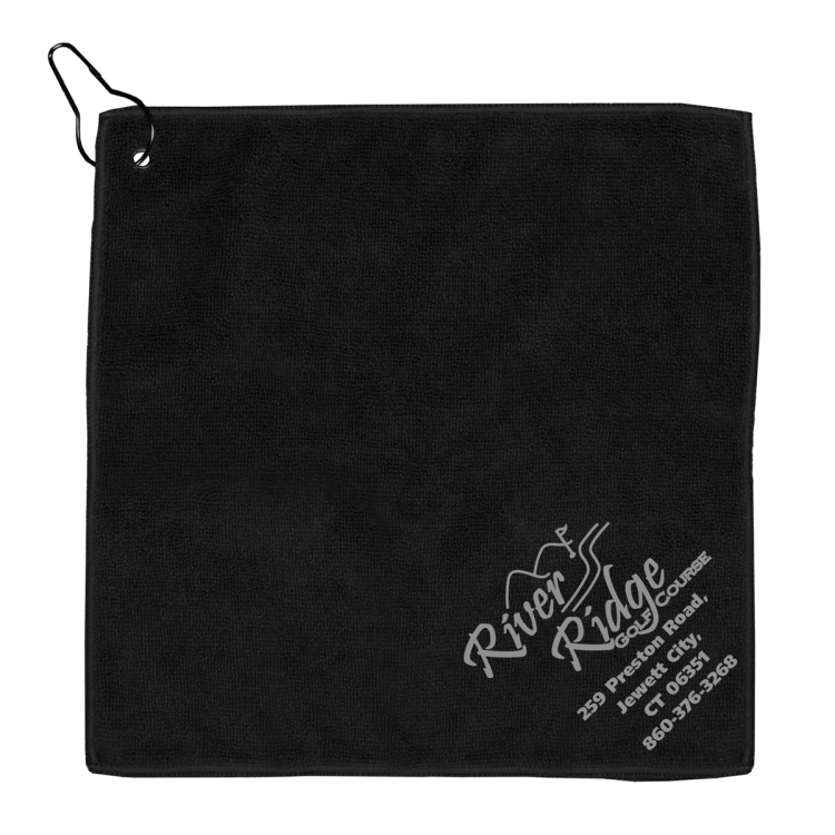 "THE WEDGE" Recycled RPET 300 GSM Heavy Duty Golf Towel - 12" W x 12" H 29