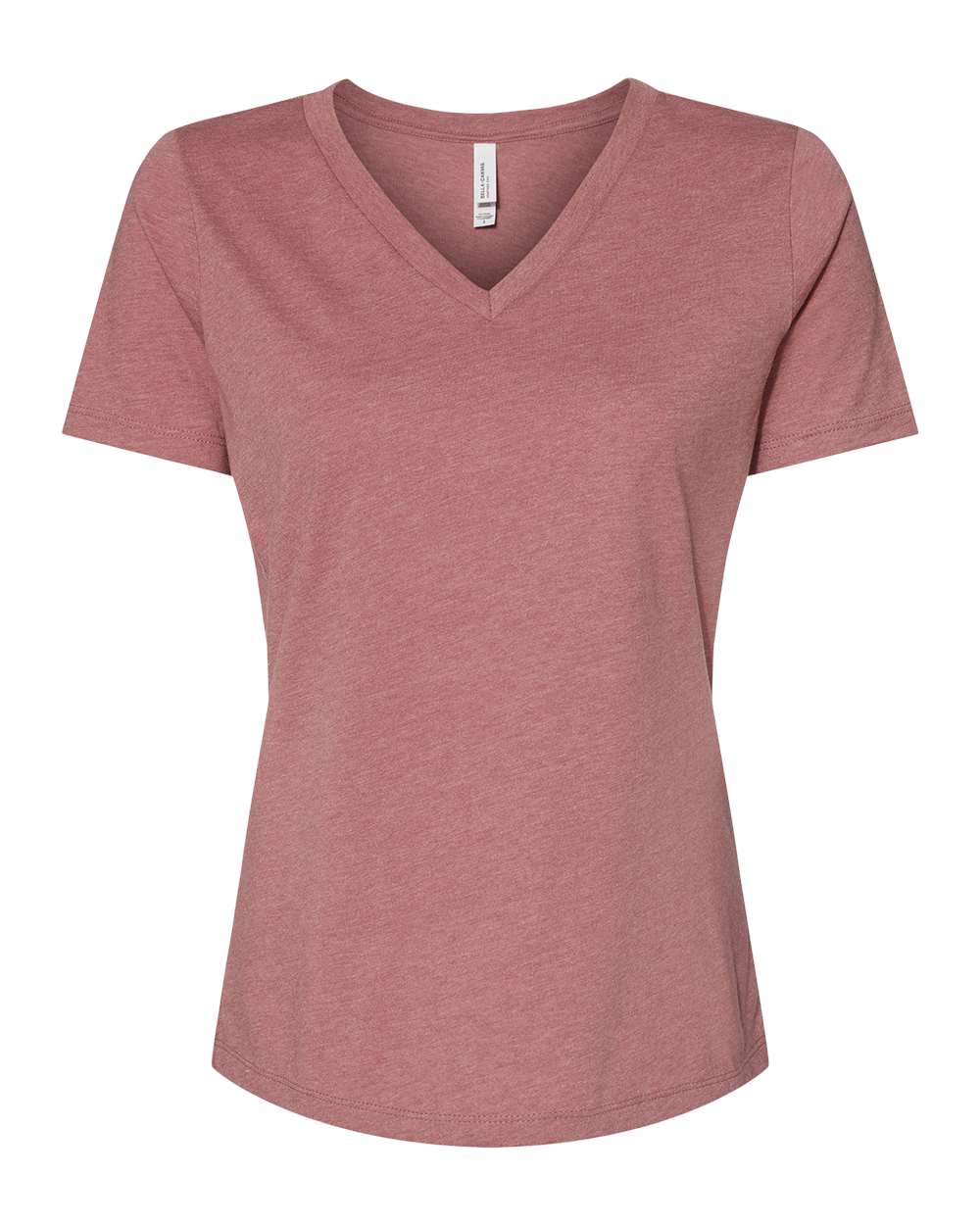 Women's Relaxed Heather CVC V-Neck Tee - 6405CVC 79