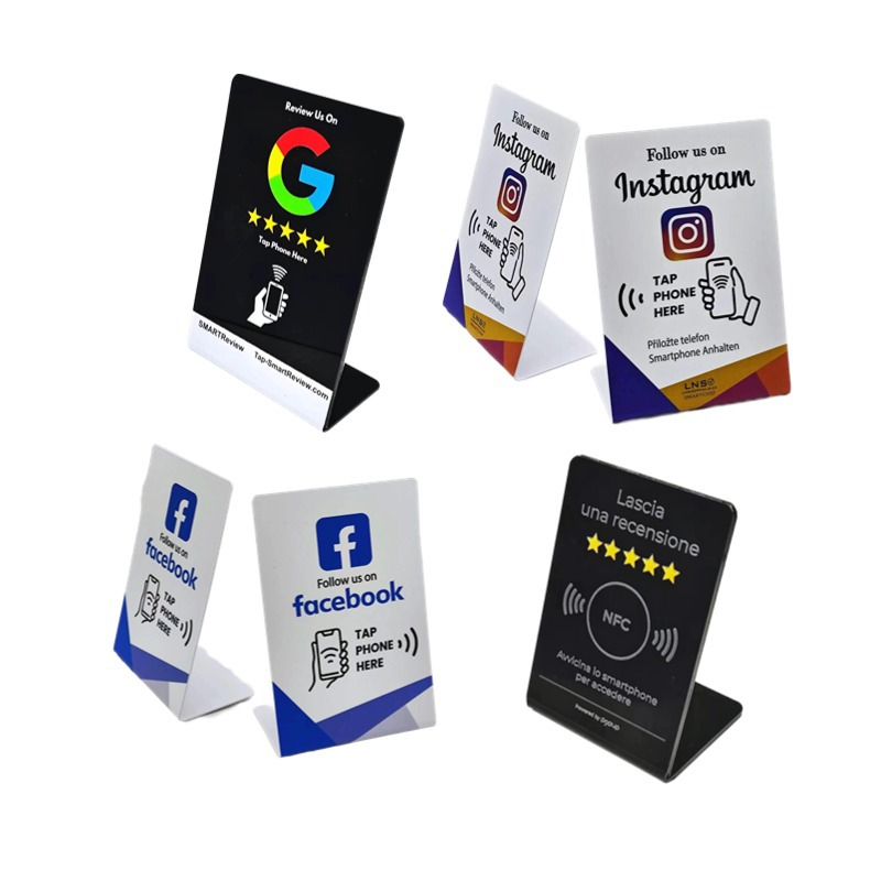Customized Smart Chip Comment Card Table Stand 2